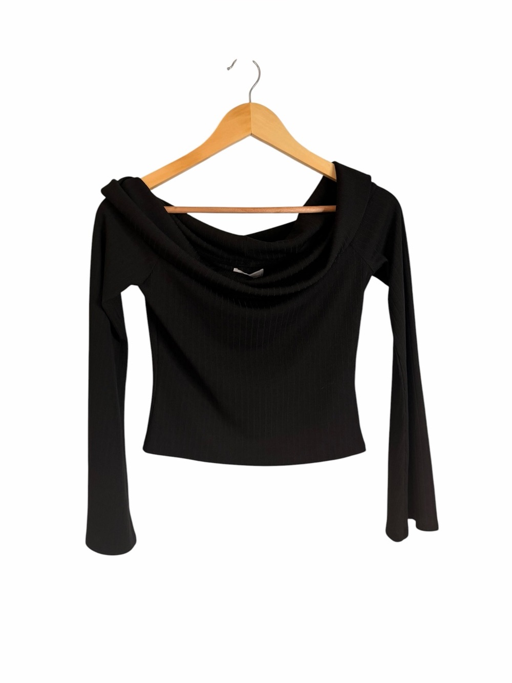 Revolve Lovers and Friends Black Fletcher Top Ribbed Women’s Size Medium NWT - Picture 3 of 11